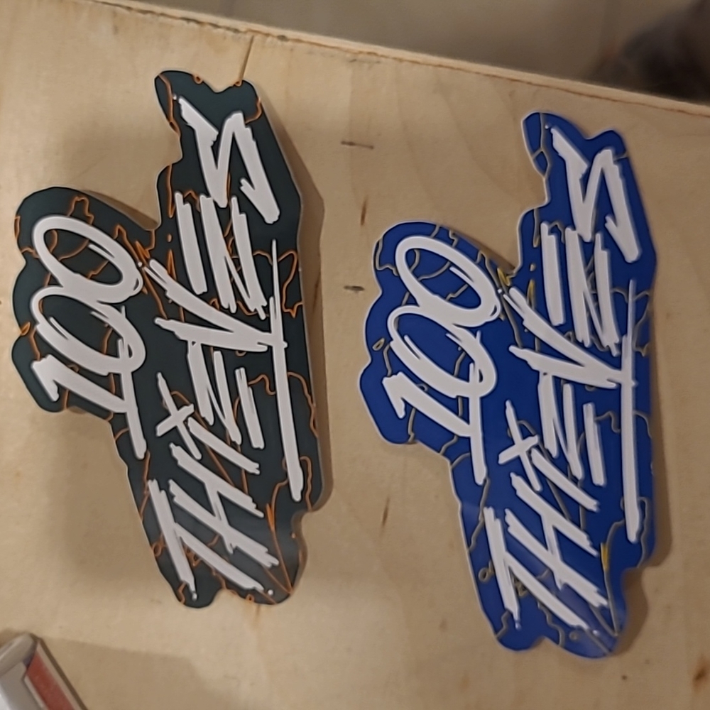 100 theives 2 stickers